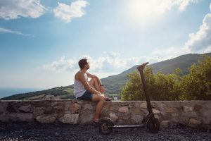 Scooter Tour als Ausflug beim Mitsegeln in Kroatien